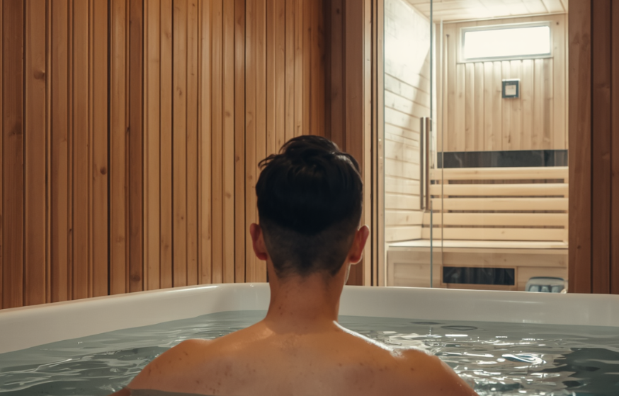 contrast therapy: cold plunge and sauna blog post image