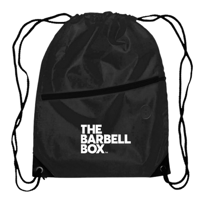 The Barbell Box Drawstring Bag